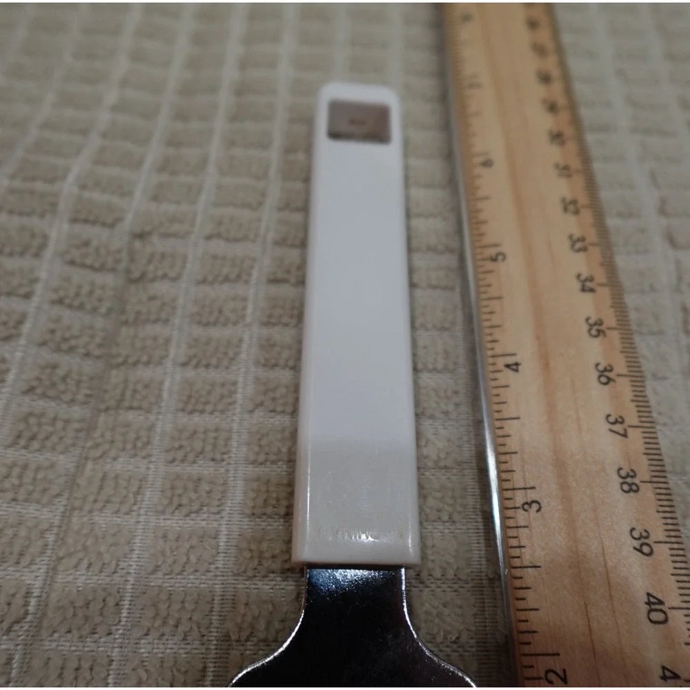 Kamenstein Bottle and Can Opener White Handle Stainless Steel Church‎ Key 6.25in